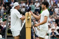 | Photo: AP/Kirsty Wigglesworth : Wimbledon 2024, Quarter-Final: Alcaraz vs Tommy Paul